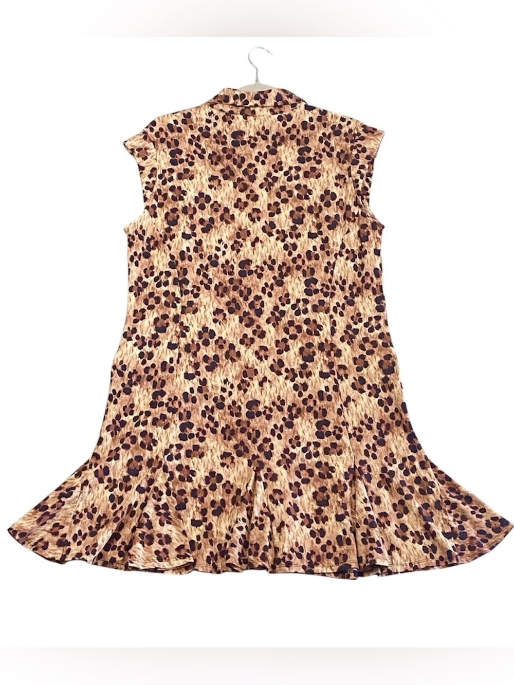 IBKUL Leopard Sleeveless Polo Dress S M L Golf Tennis NEW - Picture 4 of 4